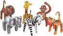 Zoo Safari Animals Inflates | Set of 6 | 16-24 inch | Inflatable Pool Toys and Party Decorations