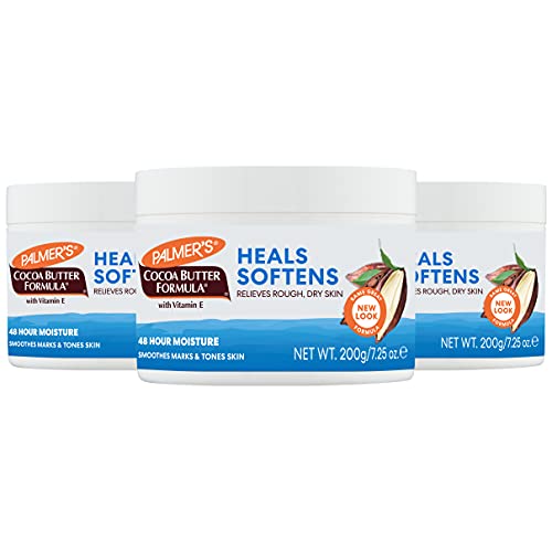 Palmer's Cocoa Butter Formula Daily Skin Therapy Solid Lotion with Vitamin E, Body Moisturizer for Extremely Dry Skin, Softens and Soothes, 7.25 Ounces (Pack of 3)