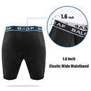 BALEAF Men's Bike Shorts With 4D Padding Cycling Underwear Padded Bicycle MTB Liner Mountain Biking Tights Road Riding, A-black, 3X-Large