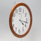 Seiko Clock Analog Wood Frame Brown Wood Base KX620B