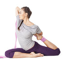 10-Foot Extra-Long Cotton Yoga Strap with Metal D-Ring by Crown Sporting Goods (Pink)