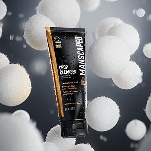 MANSCAPED™ Crop Cleanser™ Groin Wash, Men’s UltraPremium Invigorating Formula for Below-The-Waist Cleaning, Refreshing Shower Gel For Men Infused with Vitamin E and Aloe, Vegan body wash (6 oz)