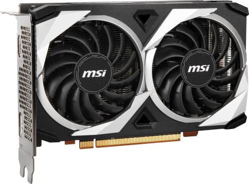 msi Radeon RX 6500 XT MECH 2X 4G OC Graphics Card, Black (V508-003R)