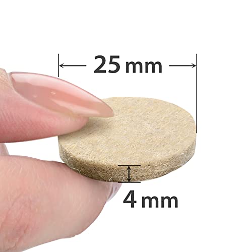 Felt Furniture Pads X-PROTECTOR 48 pcs - 25 mm Premium Chair Floor Protectors - Felt for Chairs Furniture Feet & Wood Floors - Best Furniture Pads for Hardwood Floors - Protect Your Hard Floors!