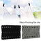 20 PCS Velvet Hanger Clips Strong Finger Flocked Laundry Pegs Non-Slip Removable Flocking Clothes Pins for Flocked Garment Clothes Trouser Hangers (Black)