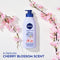 Nivea Oil Infused Body Lotion, Cherry Blossom Lotion with Jojoba Oil, Moisturizing Body Lotion for Dry Skin, 16.9 Fl Oz Pump Bottle