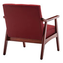 Convenience Concepts Take A Seat Natalie Accent Chair with Red Finish T1-147