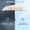 CUBY Sun UV Umbrella Folding Travel Compact Umbrella Reinforced Windproof Strong Frame Waterproof UV Proof Slip-Proof Handle Small Folding Backpack Easy Carry for Sunny Rainy