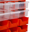 HORUSDY 18 Drawers Parts Storage Cabinet Tool Box Bin Chest Case Plastic Organizer Toolbox
