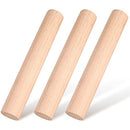 Small Wooden Rolling Pin, Dumpling Dough Roller Wooden Mini Rolling Pins Essential Kitchen Utensil Tool for Fondant, Pasta, Bread, Pastry, Cookies, Pizza, Pie, Cylinder Style, 6.3 Inch (3)