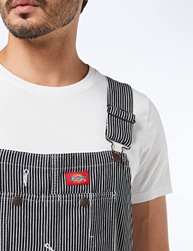Dickies Men's Bib Overall, Hickory Stripe, 38X30