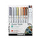 Zebra Pen Neutral Palette Set, Includes 8 Mildliner Highlighters and 5 ClickArt Markers, Assorted Neutral Vintage Ink Colors, 10-Pack