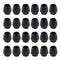 Antrader 24pcs Silicone Black Furniture Pads with Felt Pads Floor Protectors Non-slip Sofa Chair Table Glides Feet Caps Fit Round Diameter 6/16 to 5/8 (1.2-1.6cm)