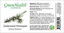 Cedarwood Himalayan Essential Oil - 8 fl oz - Aluminum Bottle - 100% Pure Essential Oil - GreenHealth