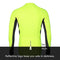 ARSUXEO Men's Full Zipper Long Sleeves Cycling Jersey Bicycle MTB Bike Shirt 6030 Green Size L