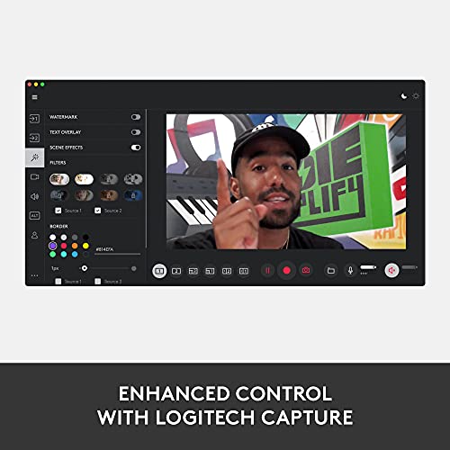 Logitech StreamCam, Live Streaming Webcam, Full 1080p HD 60fps Vertical Video, Smart auto Focus and Exposure, Dual Camera-Mount Versatility, with USB-C, for YouTube, Gaming Twitch, PC/Mac - Black