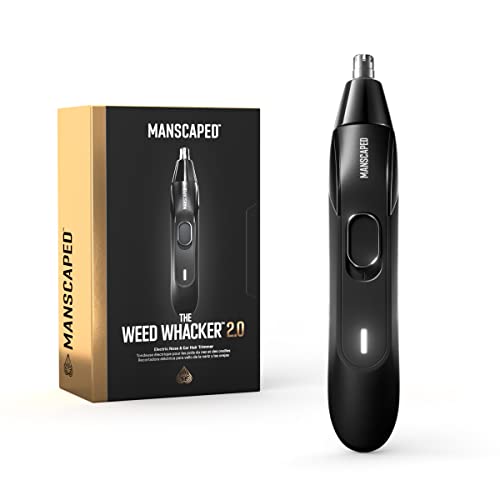 MANSCAPED™ Weed Whacker® 2.0 Electric Nose & Ear Hair Trimmer – 7,000 RPM Precision Tool with Rechargeable Battery, Wet/Dry, Easy to Clean, Improved Stainless Steel Replaceable Blade