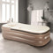 WBHome Inflatable Bath Tub PVC Portable Adult Bathtub Bathroom SPA with Electric Air Pump, Cup Holder, Phone Pocket, 118 inch Long Pipe, Grey