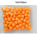 Ping Pong Balls, 2.8g A40+mm ABS New Material 3 Star Jointless Professional Ping Pong Balls Orange 100 Pack Advanced Table Tennis Training Balls for Sport Competition