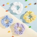 Whaline Hair Scrunchies Velvet Hair Bobble Elastics Hair Bands Soft Hair Ties for Women and Girls Macaron color