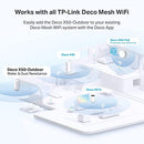 TP-Link Deco Outdoor Mesh WiFi (Deco X50-Outdoor), AX3000 Dual Band WiFi 6 Mesh, 2 Gigabit PoE Ports, 802.3at PoE+,Weatherproof, Works with All Deco Mesh WiFi