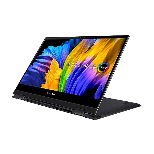 ASUS Zenbook Flip Laptop + Touch screen, 13.3-inch, Windows 11 Home, Intel Core i7-1165G7 Processor 2.8 GHz Processor, 1TB SSD, 16GB RAM, Intel Iris Xe Graphics, Jade Black, UX371EA-HL709W