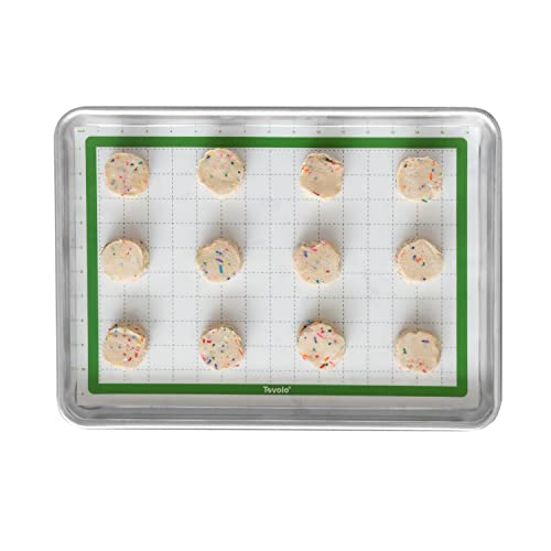 Tovolo TrueBake SIL 1/2 Sheet Pan Mat w/Grid for Baking, Food and Meal Prep, Cooking and More