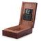 MEGACRA Cedar Cigar Humidor, Leather Cigar Box with Hygrometer and Humidifier Portable Travel Cigar Humidor Holds 10-20 Cigars