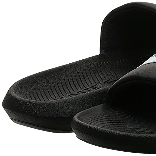 Lacoste Women's Croco 0721 1 CFA Slide, Black, US 8