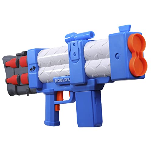 Nerf Roblox - Arsenal: Pulse Laser Blaster - Motorized - Code to Unlock In-Game Virtual Item - 10 Nerf Elite Darts - 10-Dart Clip - Games and Toys For Kids - Boys and Girls - F2484 - Ages 8+