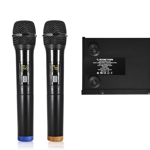 Sound Town 16 Channels Wireless Microphone Karaoke Mixer System with Optical (Toslink), AUX and 2 Handheld Microphones - Supports Smart TV, Home Theater, Sound Bar (SWM16-PRO)
