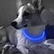 UPET LED Dog Collar USB Glow Rechargeable Light Up Pet Necklace IPX6 Waterproof 3 Flashing Modes High Brightness Collars Length 70cm TPU Cuttable for Small Medium Large Dogs Night Walking Safety（Blue）