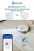 ECOVACS DEEBOT N8 Robot Vacuum Cleaner,dToF 2-in-1 Vacuum & Mopping,2300Pa Suction Power,Multi-Floor Mapping, Virtual Boundary,Carpet Detection