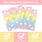 96 Pcs Rainbow Birthday Party Plates and Napkins Supplies Set Colorful Rainbow Party Disposable Paper Plates Tableware Kit Decorations Favors for Birthday Party Baby Shower for 24 Guests