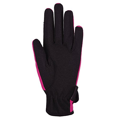 (Age 6-8 years, Pink) - Kids Horse Riding Gloves Children Equestrian Kids Gloves Child Horseback Bike Gardening Boys & Girls Mittens Pony Youth Outdoor Mitts