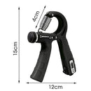 ADVWIN Grip Strength Trainer with Counter, Hand Grip Strengthener, Adjustable Resistance 5-60kg 1Pack