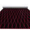 FOCEAN Boat Flooring, EVA Foam Boat Decking, Sea Deck Marine Flooring Marine Mat Diamond Pattern Boat Carpet for Motorboat RV Yacht Kayak Surfboard, 75''x 28'', Black with Red Lines TS-049