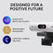 Logitech Brio 500 Full HD Webcam with Auto Light Correction, Auto-Framing, Show Mode, Dual Noise Reduction Mics, Webcam Privacy Cover, Works with Microsoft Teams, Google Meet, Zoom - Off White