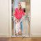 Dreambaby Ava Slimline Baby Safety Gate - Secure & Extendable Pressure Mounted Gate for Stairs and Dogs - 61-68cm Wide & 76cm Tall - White