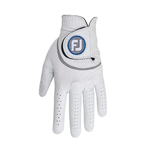 Footjoy Men's HyperFLX Golf Gloves, White, XL