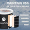 Cold Plunge Tub Outdoor Ice Bath Tub for Athletes with Cover, Portable Inflatable Bathtub for Hot Bath Ice Bath, 92.4 Gallons Large Bath Tub Adult Soaking Tub