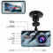 Dual Dash Cam 1080P FHD Front and Rear Dash Cam, 170° Wide Angle Car Driving Recorder, 4" IPS Screen, with Gravity Sensor Automatic Recording Loop Recording 24hrs Parking Monitoring