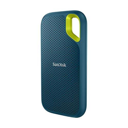 SanDisk 2TB Extreme Portable SSD - Up to 1050MB/s, USB-C, USB 3.2 Gen 2, IP65 Water and dust Resistance, External Solid State Drive, Monterey - SDSSDE61-2T00-G25M