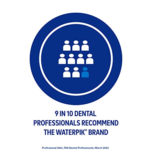 Waterpik Cordless Advanced Water Flosser For Teeth, Gums, Braces, Dental Care With Travel Bag and 4 Tips, ADA Accepted, Rechargeable, Portable, and Waterproof, Black WP-582