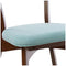 Christopher Knight Home Abrielle Mid-Century Modern Fabric Dining Chairs with Natural Walnut Finished Rubberwood Frame, 2-Pcs Set, Mint/Natural Walnut