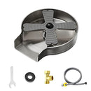 Decaura Metal Glass Rinser Automatic Bottle Cleaner Coffee Cup Washer for Kitchen Sink(Brushed Nickel)