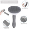 Cat Brush,Dog Brush for Short and Long Hair,Cat Brushes for Indoor Cats,Pet Self Cleaning Deshedding Slicker Brush for Remove Loose Hair,Tangles,Skin Friendly & Promote Circulation(Gray)