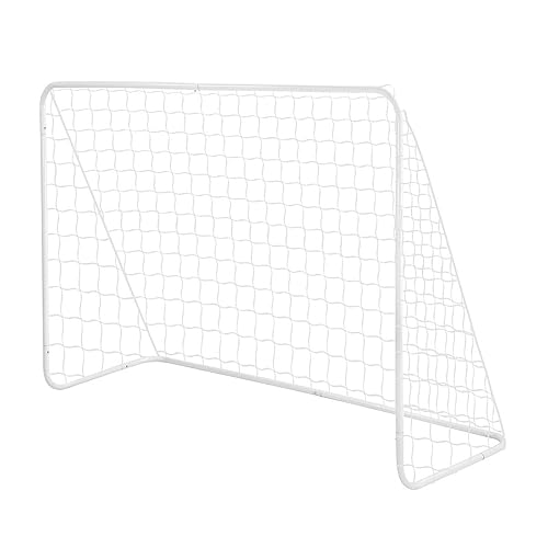 Soccer Goal Football Net Set Kids Adults Sports Training Practice Metal Frame Home Backyard Outdoor Games Match 1.83x1.22m