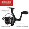 Zebco Dock Demon Spinning Reel and Fishing Rod Combo, 30-inch 1-Piece Fiberglass Fishing Pole, EVA Rod Handle, Size 10 Reel, Powertrain Drag, Pre-Spooled with 6-Pound Zebco Line, Red