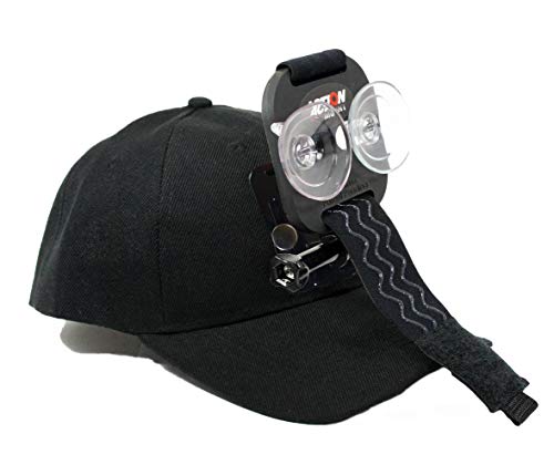 OCTO MOUNT - Baseball Hat Compatible with Smartphone/Cellphone/GoPro Camera Head Mount. Operable with Any Phone or Action Camera, Regardless of Case. iPhone, Samsung, Nokia, Google and Plus Sizes
